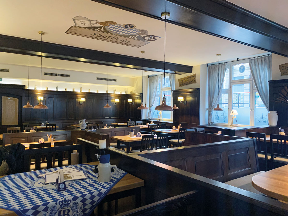 Foto vom Hofbräu-Gastraum